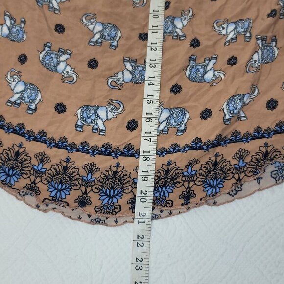 832. Love J Short Sleeve Blouse Brown Sz XL - Picture 5 of 8